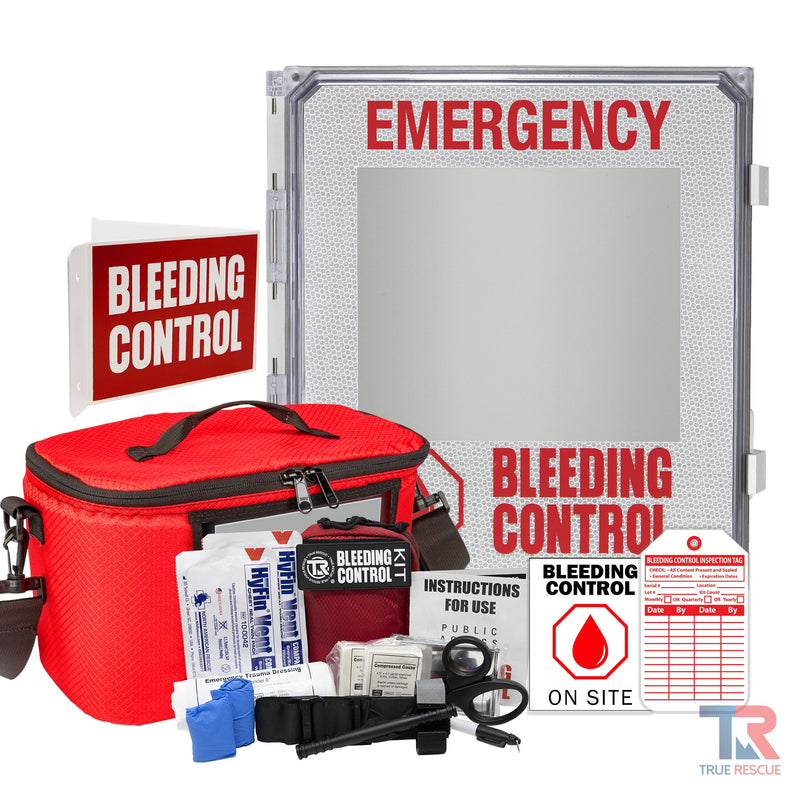 True Rescue Outdoor Kit Station Bleeding Control Bundles Light Gray Intermediate (C-A-T Gen 7) / 4 Kit - (With Carry Bag) / Non-Alarmed,Intermediate (C-A-T Gen 7) / 4 Kit - (With Carry Bag) / Alarmed,Intermediate (C-A-T Gen 7) / 4 Kit - (With Carry Bag) / Alarmed With Keypad