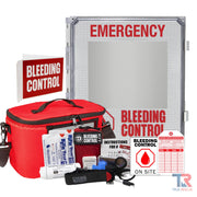 True Rescue Outdoor Kit Station Bleeding Control Bundles Light Gray Premium (C-A-T Gen 7 & NuStat) / 4 Kit - (With Carry Bag) / Non-Alarmed,Premium (C-A-T Gen 7 & NuStat) / 4 Kit - (With Carry Bag) / Alarmed,Premium (C-A-T Gen 7 & NuStat) / 4 Kit - (With Carry Bag) / Alarmed With Keypad