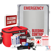 True Rescue Outdoor Kit Station Bleeding Control Bundles Light Gray Premium (C-A-T Gen 7 & QuikClot Z-Fold) / 4 Kit - (With Carry Bag) / Non-Alarmed,Premium (C-A-T Gen 7 & QuikClot Z-Fold) / 4 Kit - (With Carry Bag) / Alarmed,Premium (C-A-T Gen 7 & QuikClot Z-Fold) / 4 Kit - (With Carry Bag) / Alarmed With Keypad