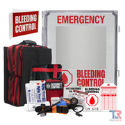 True Rescue Outdoor Kit Station Bleeding Control Bundles Light Gray Premium (SAM XT & NuStat) / 8 Kit - (With Carry Tote & Patient Transporter) / Non-Alarmed,Premium (SAM XT & NuStat) / 8 Kit - (With Carry Tote & Patient Transporter) / Alarmed,Premium (SAM XT & NuStat) / 8 Kit - (With Carry Tote & Patient Transporter) / A