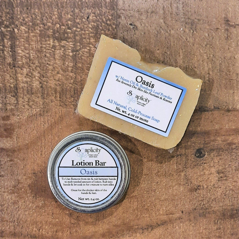 Soaplicity Oasis Bundles for Severely Dry Skin Bundles Dim Gray Oasis Soap & Lotion Bar,Oasis Soap & Body Butter,Oasis Soap, Lotion Bar & Body Butter