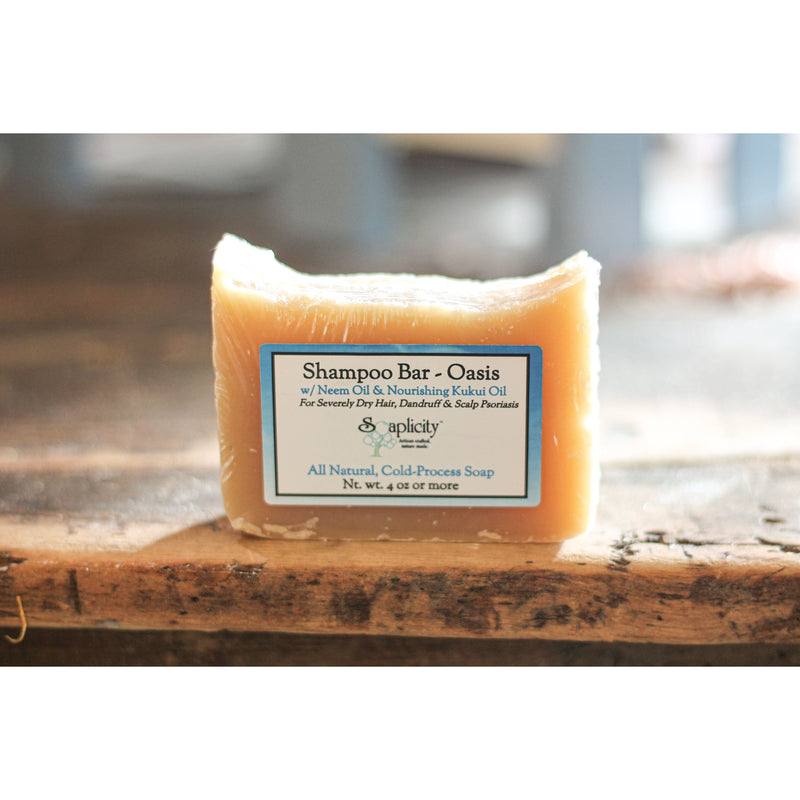 Soaplicity Oasis Shampoo Bar for Severely Dry Scalp Shampoo Bar Gray Default Title