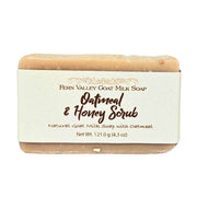 Fern Valley Soap Natural Goat Milk Soap | Exfoliating Scrub | Oatmeal & Honey Goat Milk Soap Antique White