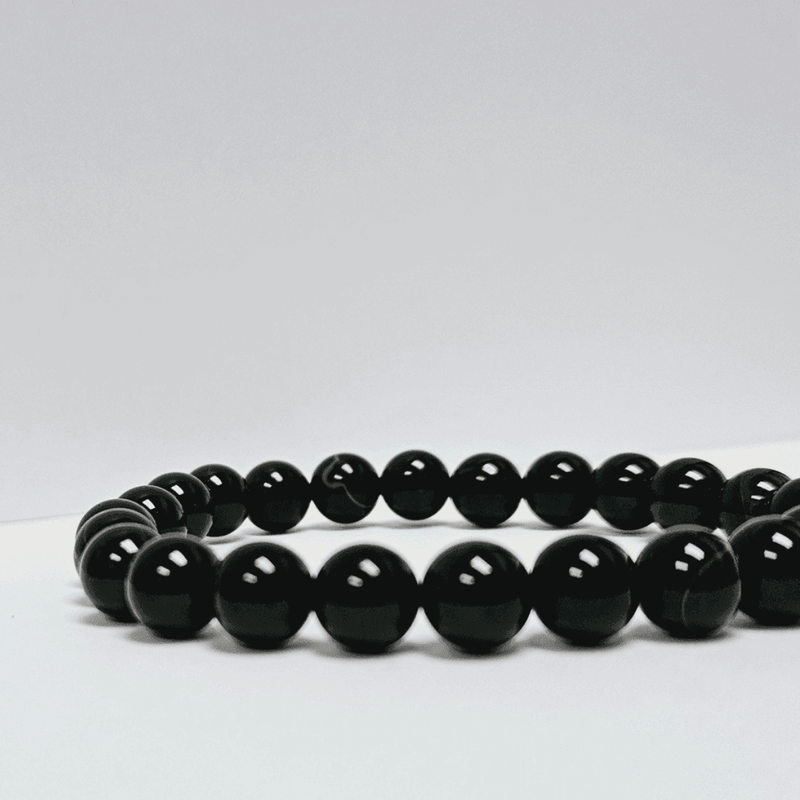 ZAQ Skin & Body Obsidian Bracelet - Protector Light Gray 6mm,8mm,10mm