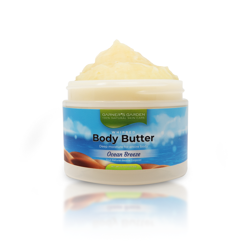 Garner's Garden Body Butter - Natural Fragrance Body Butter Black Ocean Breeze BB / 10 oz (Large)