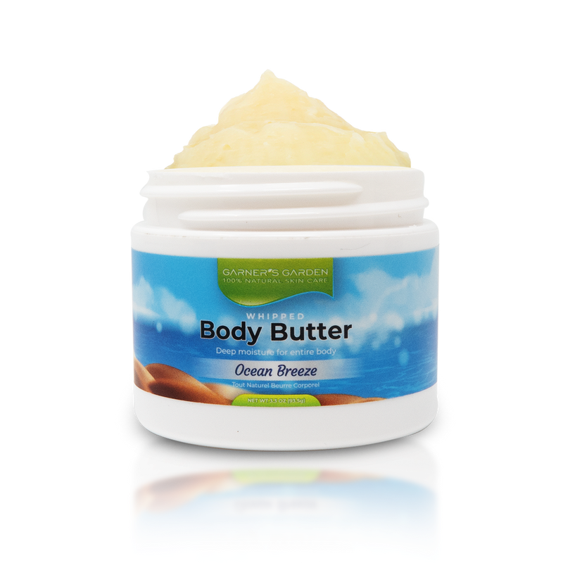 Garner's Garden Body Butter - Natural Fragrance Body Butter Lavender Ocean Breeze BB / 3 oz (try me)