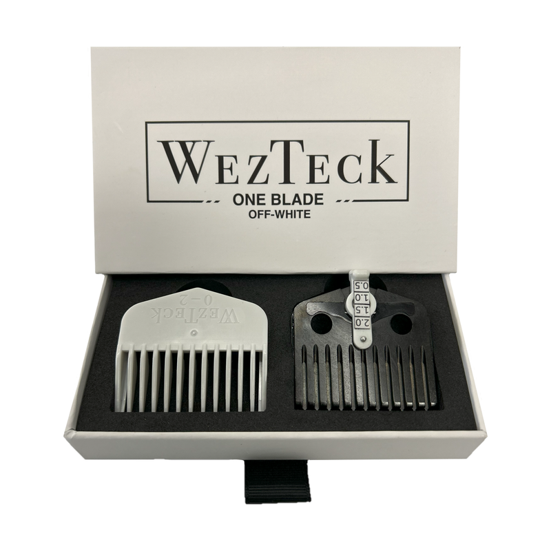 WezTeck NEW V.2 WezTeck One Blade Razor Gray Off White