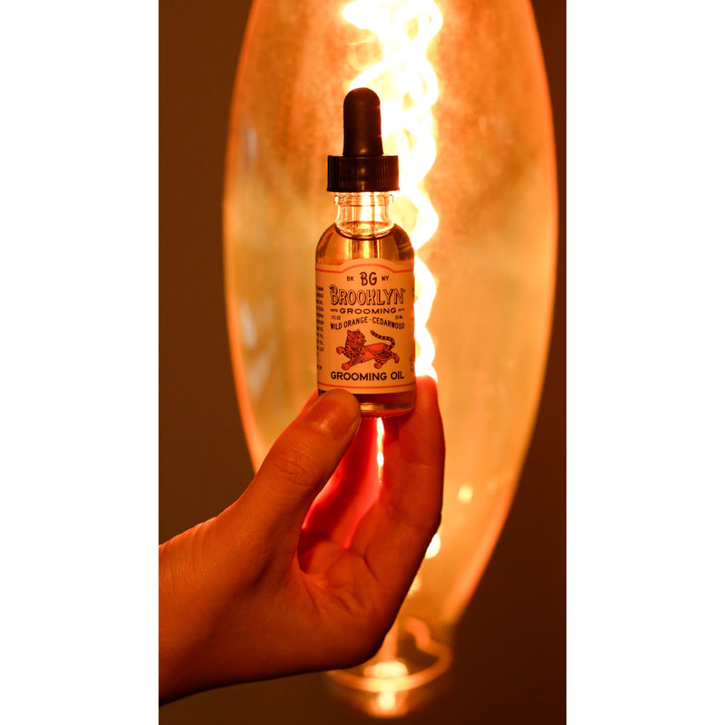 Brooklyn Grooming Wild orange and Cedar wood grooming oil Beard oil Chocolate 1 oz. Full size