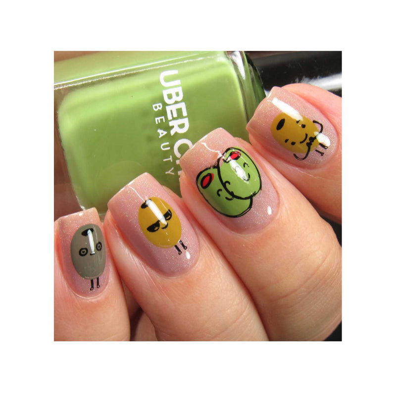 UberChic Beauty Olive The Things Stamping Plate Rosy Brown