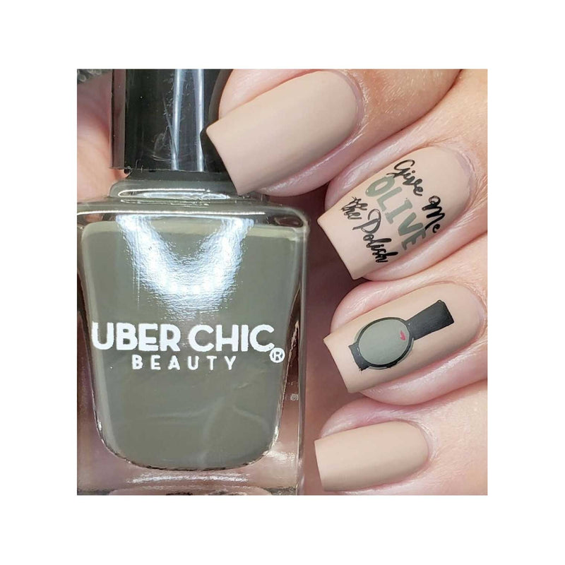 UberChic Beauty Give Me Olive The Polish - Stamping Polish Stamping Polish Rosy Brown