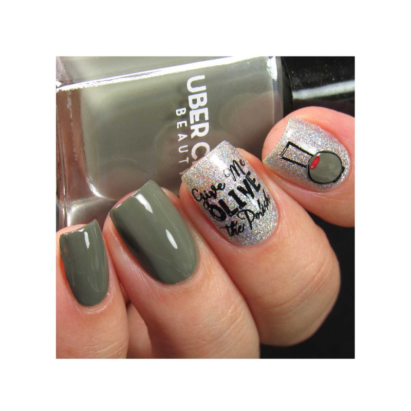 UberChic Beauty Give Me Olive The Polish - Stamping Polish Stamping Polish Dim Gray