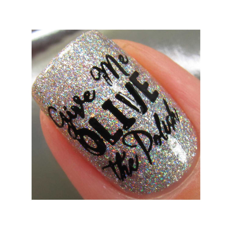 UberChic Beauty Olive The Things Stamping Plate Dim Gray