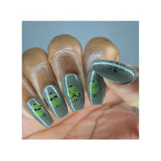UberChic Beauty Olive The Things Stamping Plate Slate Gray