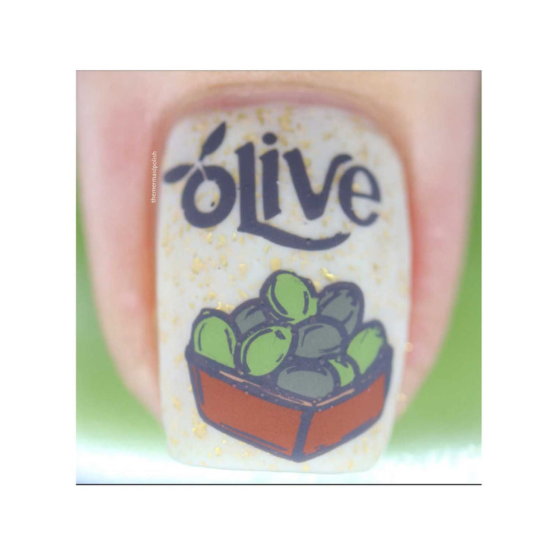 UberChic Beauty Olive The Things Stamping Plate Gray