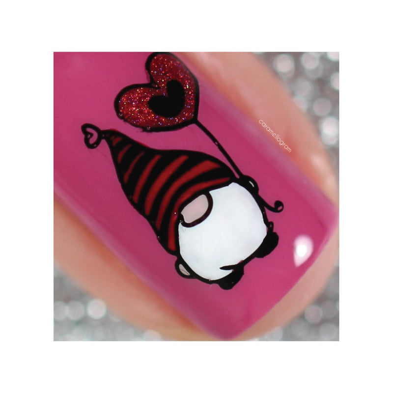 UberChic Beauty Elements of Love Stamping Plate Pale Violet Red