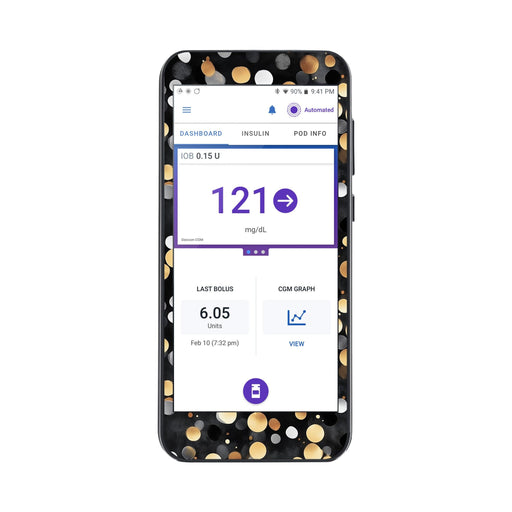Peelz Bokeh Glow Sticker for Omnipod® 5 Controller – Pump Peelz Peelz/Stickers White Smoke