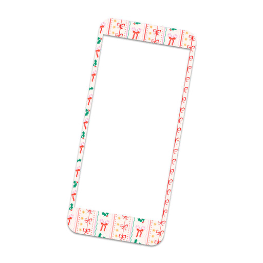 Peelz Holly Jolly Ribbon Sticker for Omnipod® 5 Controller – Pump Peelz Peelz/Stickers White Smoke