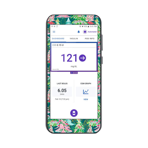 Peelz Festive Forest Sticker for Omnipod® 5 Controller – Pump Peelz Peelz/Stickers White Smoke