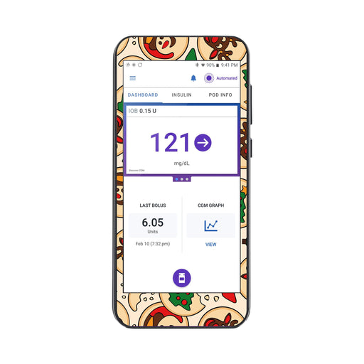 Peelz Santa's Cookies Sticker for Omnipod® 5 Controller – Pump Peelz Peelz/Stickers White Smoke
