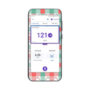 Peelz Peppermint Plaid Sticker for Omnipod® 5 Controller – Pump Peelz Peelz/Stickers White Smoke
