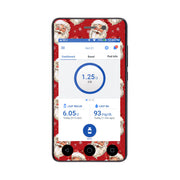 Peelz Jolly Old Saint Nick Sticker for Omnipod DASH® PDM – Pump Peelz Peelz/Stickers White Smoke Whole System Peelz (front + case),Front Peelz,Case Peelz