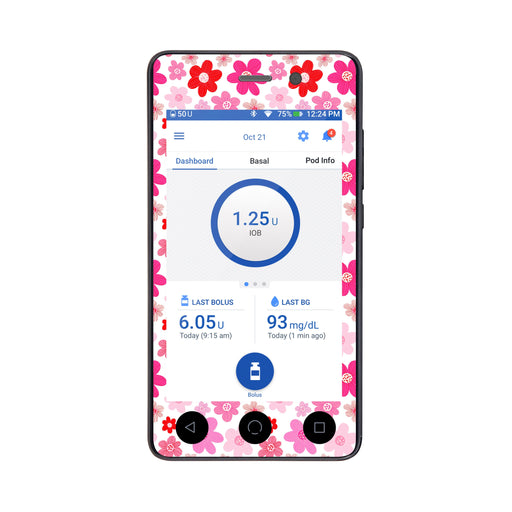 Peelz Fresh Start Sticker for Omnipod DASH® PDM – Pump Peelz Peelz/Stickers White Smoke Whole System Peelz (front + case),Front Peelz,Case Peelz