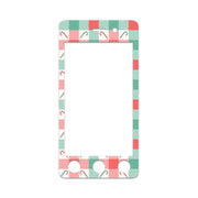 Peelz Peppermint Plaid Sticker for Omnipod DASH® PDM – Pump Peelz Peelz/Stickers White Smoke Whole System Peelz (front + case),Front Peelz,Case Peelz