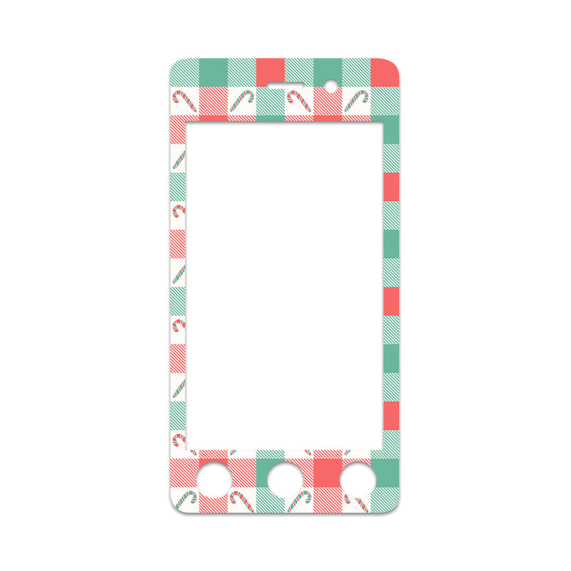 Peelz Peppermint Plaid Sticker for Omnipod DASH® PDM – Pump Peelz Peelz/Stickers White Smoke Whole System Peelz (front + case),Front Peelz,Case Peelz