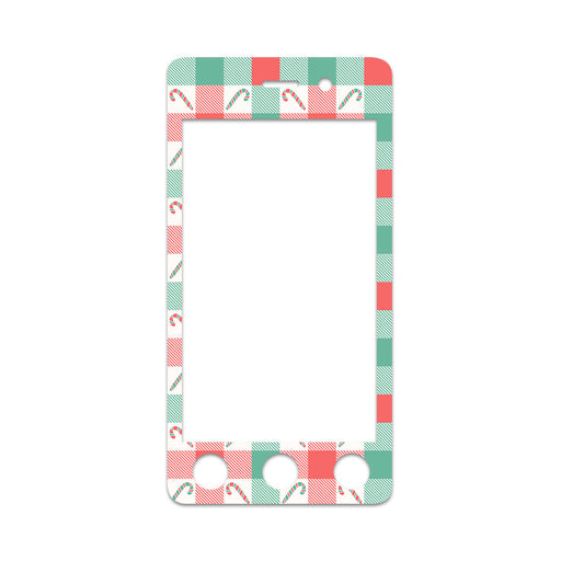 Peelz Peppermint Plaid Sticker for Omnipod DASH® PDM – Pump Peelz Peelz/Stickers White Smoke Whole System Peelz (front + case),Front Peelz,Case Peelz