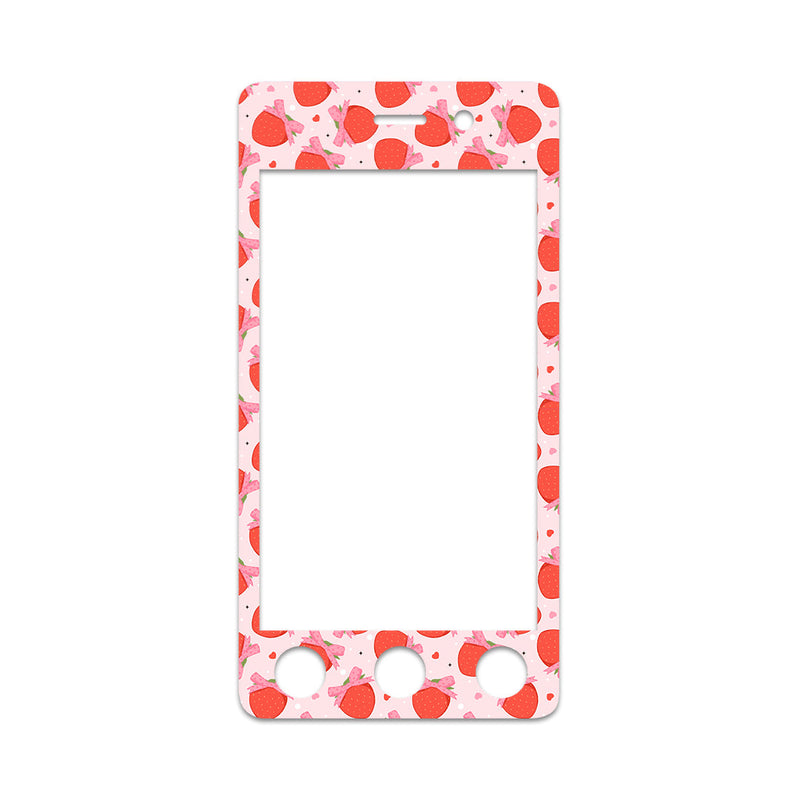 Peelz Strawberry Kisses Sticker for Omnipod® 5 Controller – Pump Peelz Peelz/Stickers White Smoke