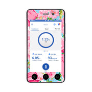 Peelz Blossom Bows Sticker for Omnipod DASH ® PDM – Pump Peelz Peelz/Stickers White Smoke Whole System Peelz (front + case),Front Peelz,Case Peelz
