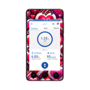 Peelz Sparkly Hearts Sticker for Omnipod DASH ® PDM – Pump Peelz Peelz/Stickers White Smoke Whole System Peelz (front + case),Front Peelz,Case Peelz