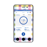 Peelz Spring Plaid Sticker for Omnipod DASH ® PDM – Pump Peelz Peelz/Stickers White Smoke Whole System Peelz (front + case),Front Peelz,Case Peelz