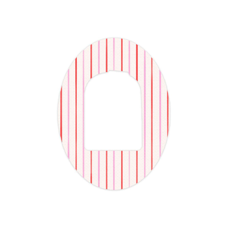 Peelz Peppermint Stripes Pod Patch Tape - Pump Peelz Patch Medical Tape White Smoke 12-Pack (Set of 12 Patches),4-Pack (Set of 4 Patches),1-Single (One Patch)