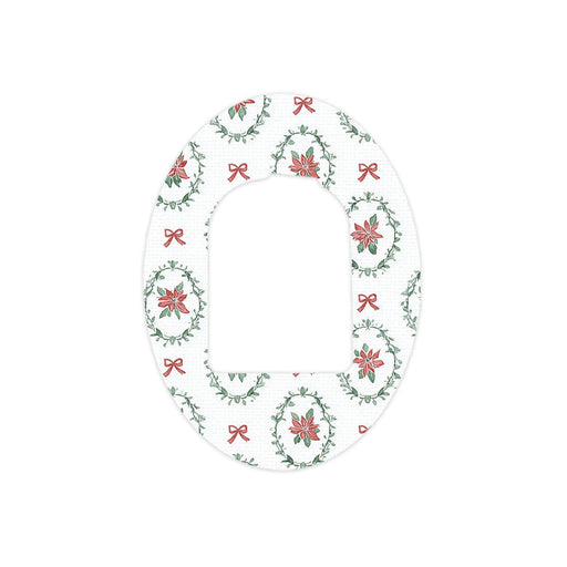Peelz Poinsettia Parade Pod Patch Tape - Pump Peelz Patch Medical Tape White Smoke 12-Pack (Set of 12 Patches),4-Pack (Set of 4 Patches),1-Single (One Patch)