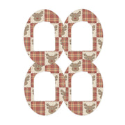 Peelz Rustic Reindeer Pod Patch Tape - Pump Peelz Patch Medical Tape White Smoke 12-Pack (Set of 12 Patches),4-Pack (Set of 4 Patches),1-Single (One Patch)