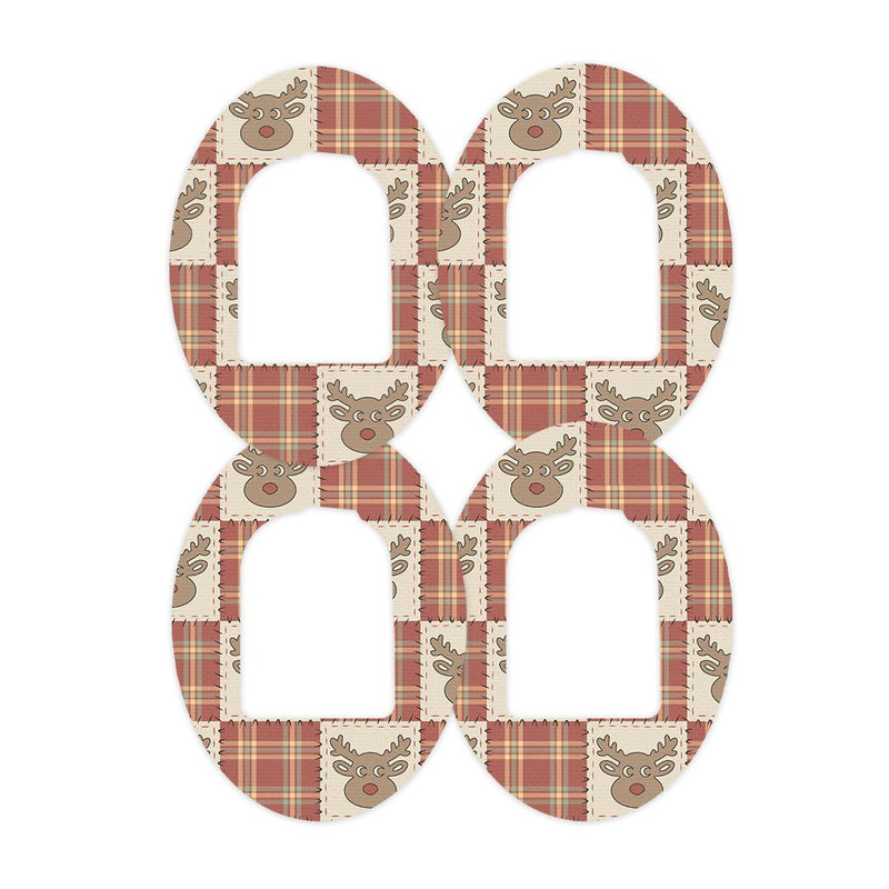 Peelz Rustic Reindeer Pod Patch Tape - Pump Peelz Patch Medical Tape White Smoke 12-Pack (Set of 12 Patches),4-Pack (Set of 4 Patches),1-Single (One Patch)