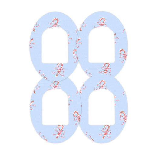 Peelz Candy Cane Lane Pod Patch Tape - Pump Peelz Patch Medical Tape White Smoke 12-Pack (Set of 12 Patches),4-Pack (Set of 4 Patches),1-Single (One Patch)
