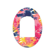 Peelz Summer Tie Dye Pod Patch Tape - Pump Peelz Patch Medical Tape White Smoke 12-Pack (Set of 12 Patches),4-Pack (Set of 4 Patches),1-Single (One Patch)