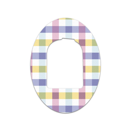 Peelz Spring Plaid Pod Patch Tape - Pump Peelz Patch Medical Tape White Smoke 12-Pack (Set of 12 Patches),4-Pack (Set of 4 Patches),1-Single (One Patch)