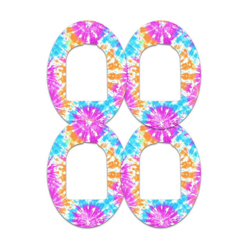 Peelz Neon Tie Dye Pod Patch Tape - Pump Peelz Patch Medical Tape White Smoke 12-Pack (Set of 12 Patches),4-Pack (Set of 4 Patches),1-Single (One Patch)