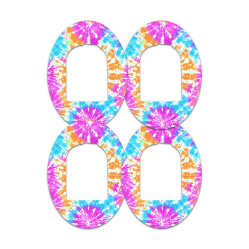 Peelz Neon Tie Dye Pod Patch Tape - Pump Peelz Patch Medical Tape White Smoke 12-Pack (Set of 12 Patches),4-Pack (Set of 4 Patches),1-Single (One Patch)