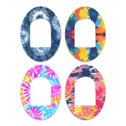 Peelz Tie Dye Variety Pack Pod Patch Tape - Pump Peelz Patch Medical Tape White Smoke 12-Pack (Set of 12 Patches),4-Pack (Set of 4 Patches)