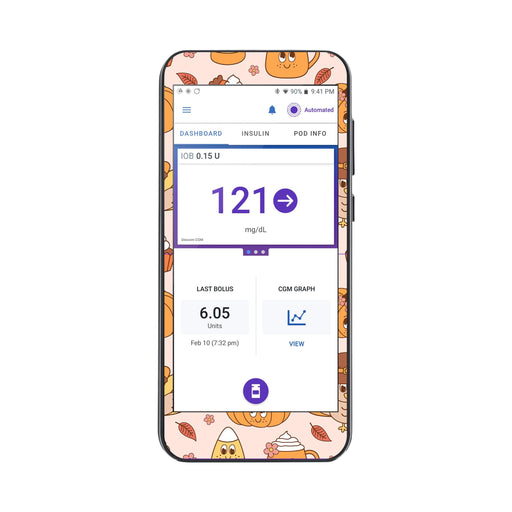 Peelz Cozy Harvest Sticker for Omnipod® 5 Controller – Pump Peelz Peelz/Stickers White Smoke