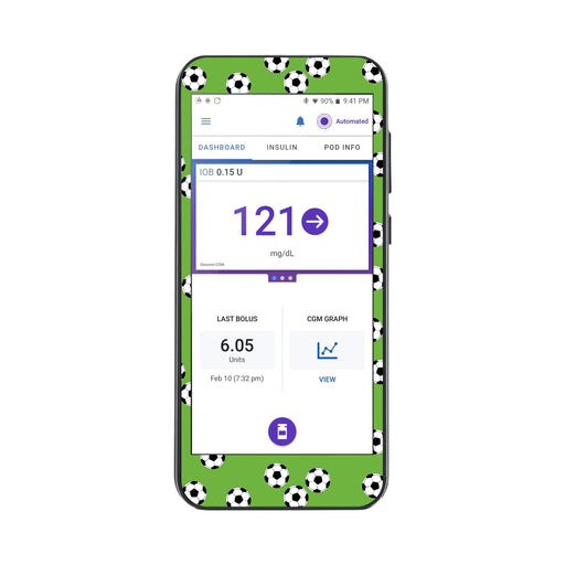 Peelz Kickoff Sticker for Omnipod ® 5 Controller – Pump Peelz Peelz/Stickers White Smoke