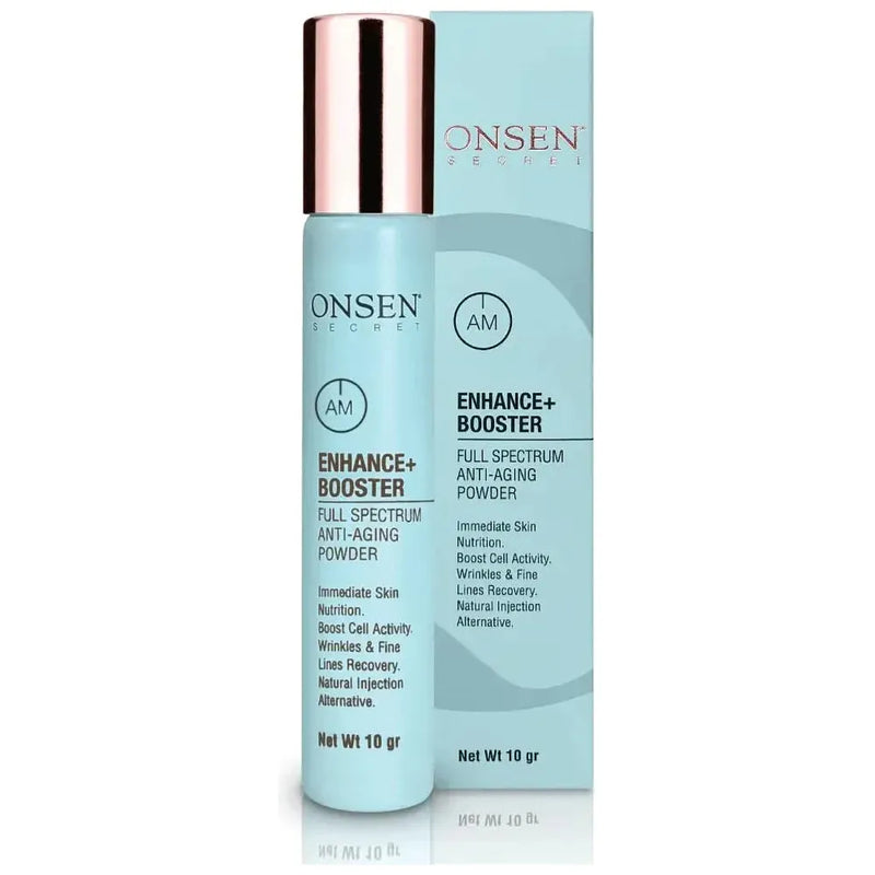 Onsen Secret Enhanced Beauty+ Collagen Kit Skin Care Sets Light Blue 20gr AM+PM Boost + 50ml Peptide+ Complex Hydrator + 20ml Collagen Boosting Serum