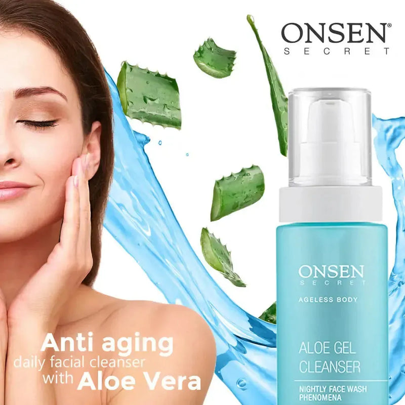 Onsen Secret Daily Essentials System Skin Care Sets Light Gray Aloe Cleanser + Peel + Toner + Moisturizer : 75/30/150/35 ml,Aloe Cleanser + Peel + Toner + Moisturizer : 150/30/150/35 ml,Milk Cleanser + Peel + Toner + Moisturizer : 150/30/150/35 ml