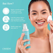 Onsen Secret Cleanse & Tone Duo Cleansers Kits Medium Aquamarine 150ml Aloe Gel Cleanser + Clean & Toner,150ml Milk Wash + Clean & Toner Toner
