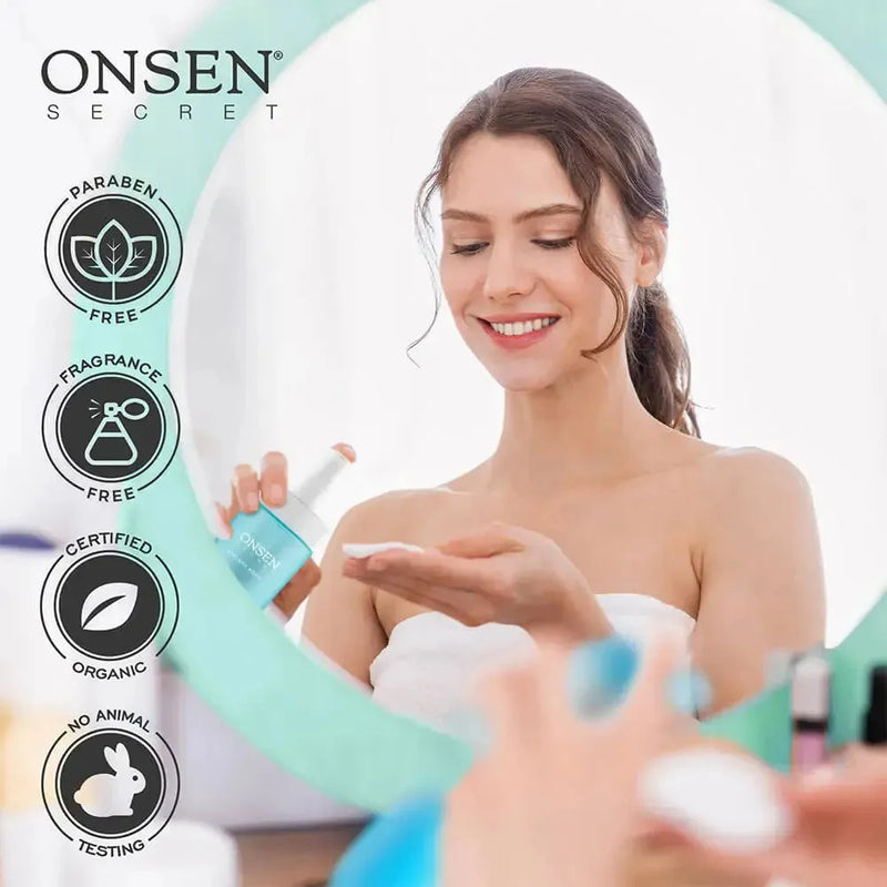 Onsen Secret Daily Essentials System Skin Care Sets Light Gray Aloe Cleanser + Peel + Toner + Moisturizer : 75/30/150/35 ml,Aloe Cleanser + Peel + Toner + Moisturizer : 150/30/150/35 ml,Milk Cleanser + Peel + Toner + Moisturizer : 150/30/150/35 ml