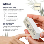 Onsen Secret Nail Reboot Buffer Nail Care Light Gray 1 Buffer,2 Buffers,3 Buffers